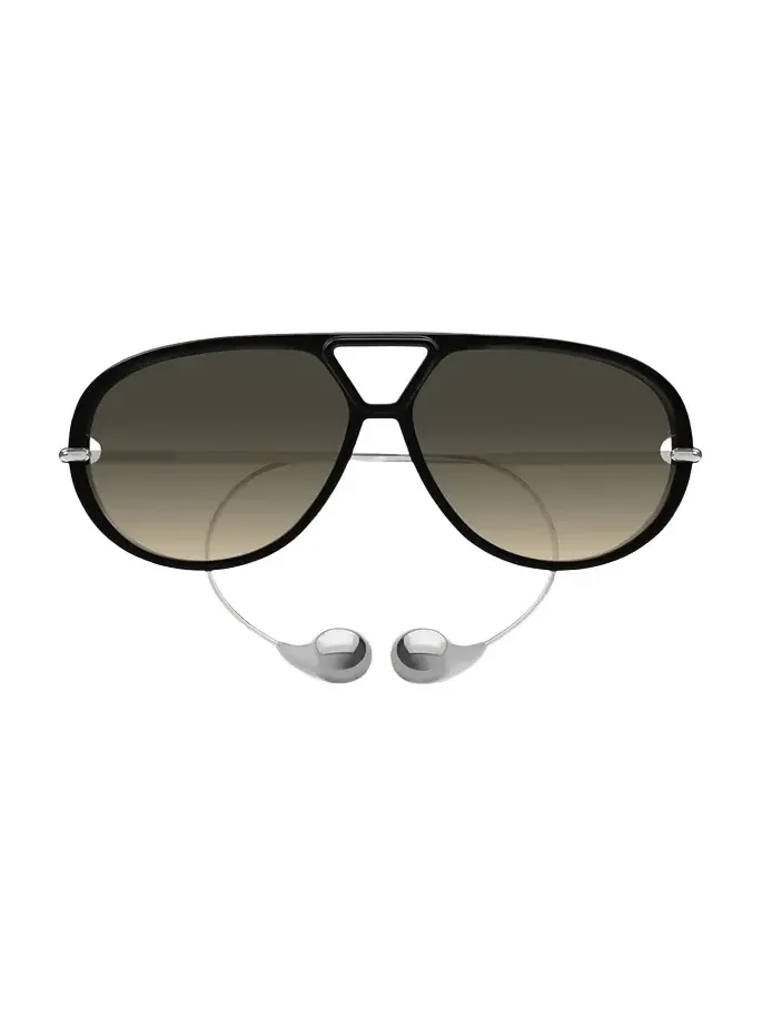 Geometric Acetate & Metal Alloy Aviator Sunglasses Geometric Acetate & Metal Alloy Aviator Sunglasses
