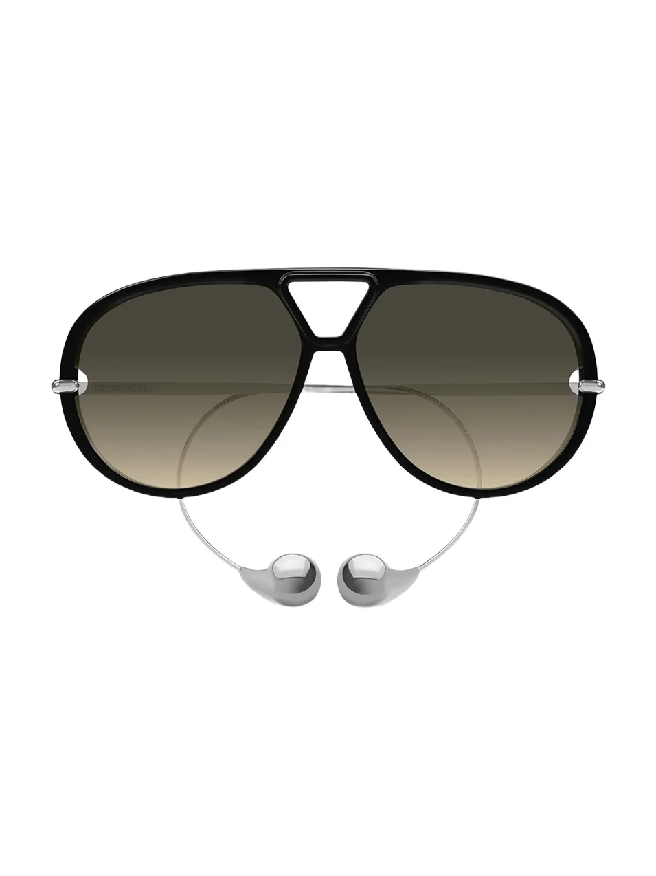 Geometric Acetate & Metal Alloy Aviator Sunglasses