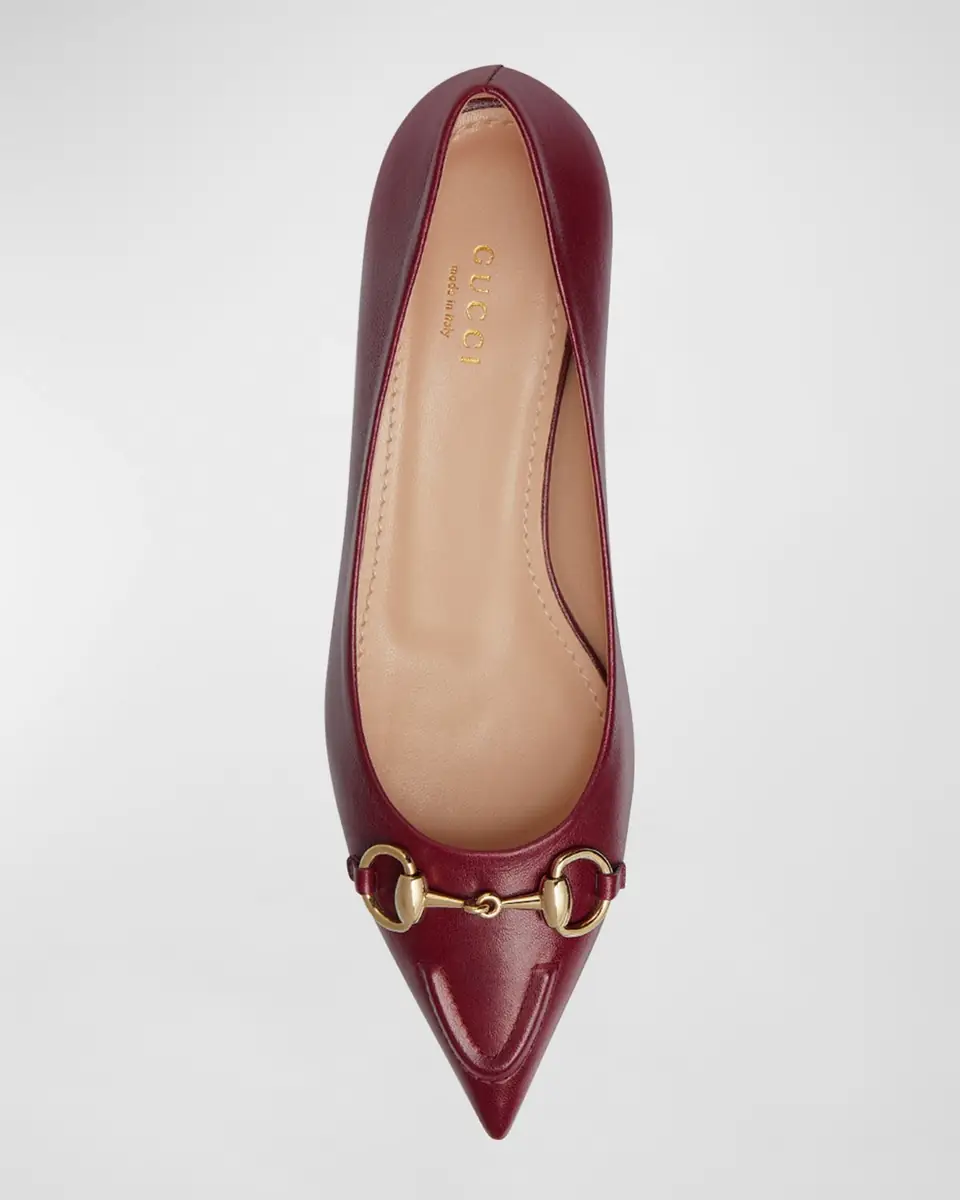 Gucci Erin Leather Horsebit Ballerina Flats | Thumbnail 4 Gucci Erin Leather Horsebit Ballerina Flats | Thumbnail 4