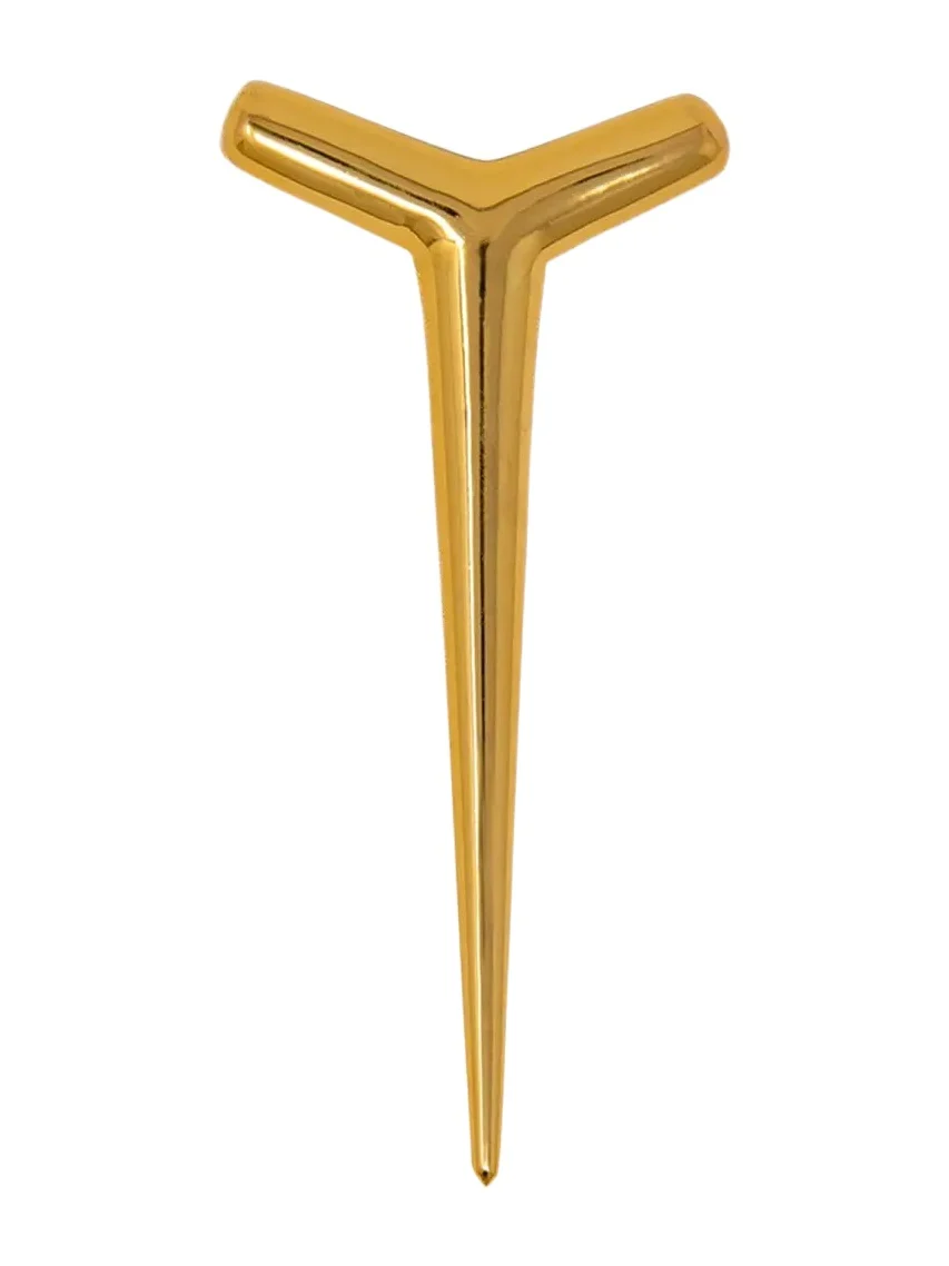 Peter Callahan Gold Metal Chicken Bone Server