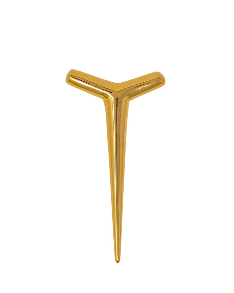 Peter Callahan Gold Metal Chicken Bone Server | Image 1 Peter Callahan Gold Metal Chicken Bone Server | Image 1