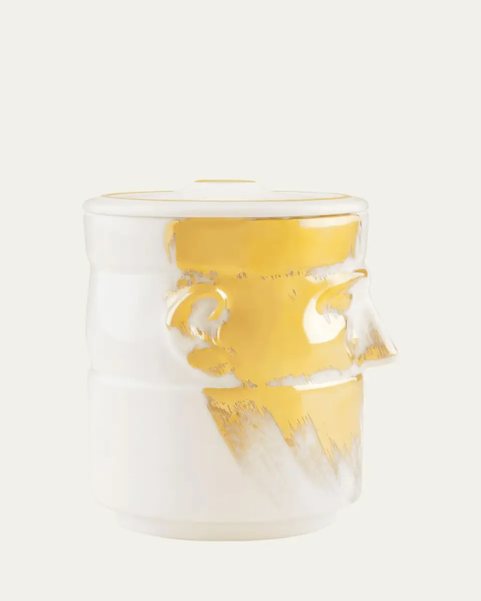 GINORI 1735 The Companion Candleholder, White/Gold - LCDC Collection | Thumbnail 2 GINORI 1735 The Companion Candleholder, White/Gold - LCDC Collection | Thumbnail 2