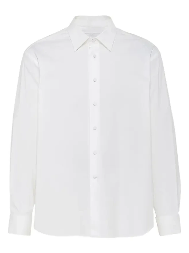 Men's Poplin Stretch Smoking Shirt Men's Poplin Stretch Smoking Shirt