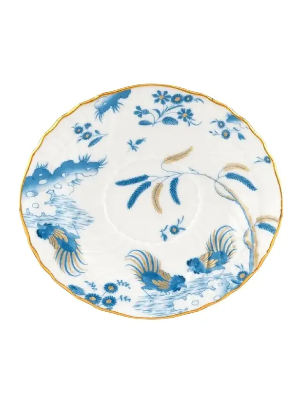 GINORI 1735 Oro di Doccia Tea Saucer, Turchese