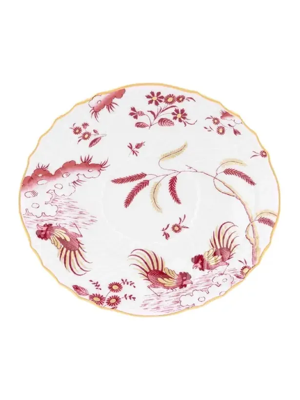 GINORI 1735 Oro di Doccia Magenta Tea Saucer