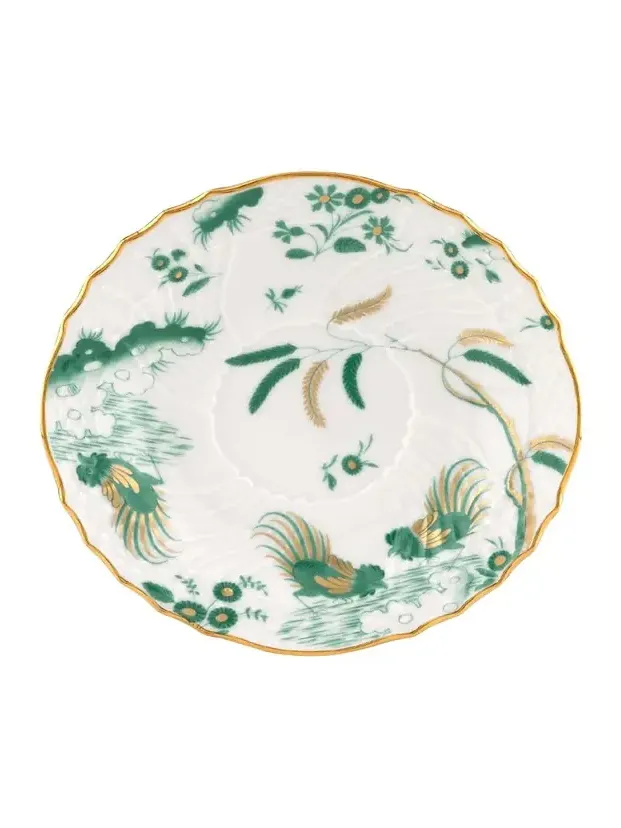 GINORI 1735 Oro di Doccia Tea Saucer, Giada