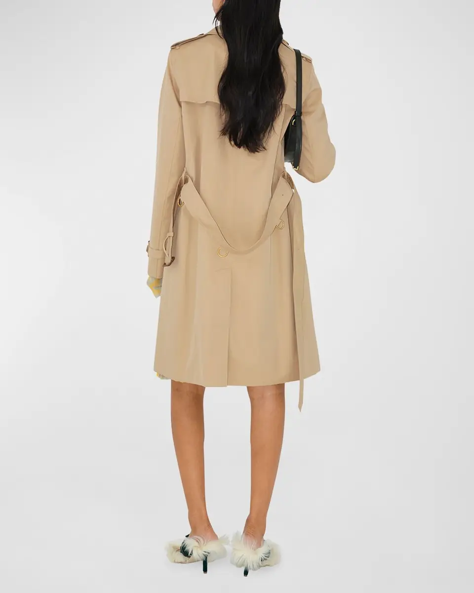 Burberry Kensington Organic Belted Double-Breasted Trench Coat | Thumbnail 3 Burberry Kensington Organic Belted Double-Breasted Trench Coat | Thumbnail 3