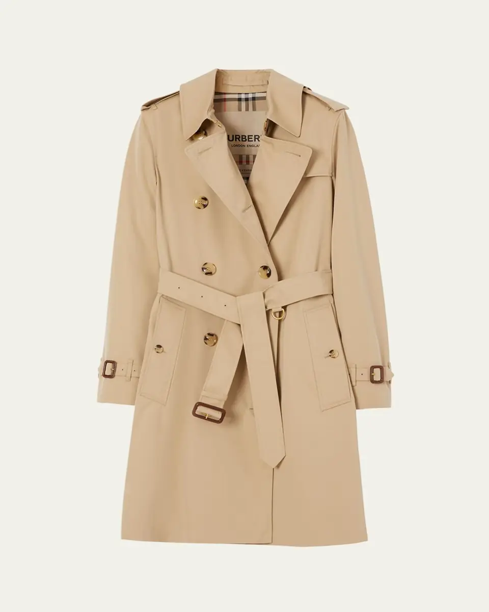 Burberry Kensington Organic Belted Double-Breasted Trench Coat | Thumbnail 4 Burberry Kensington Organic Belted Double-Breasted Trench Coat | Thumbnail 4