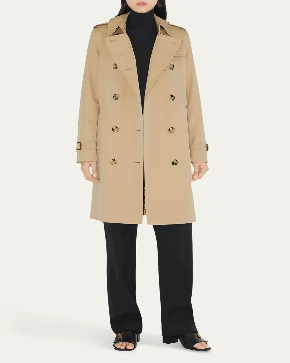 Burberry Kensington Organic Belted Double-Breasted Trench Coat | Thumbnail 5 Burberry Kensington Organic Belted Double-Breasted Trench Coat | Thumbnail 5