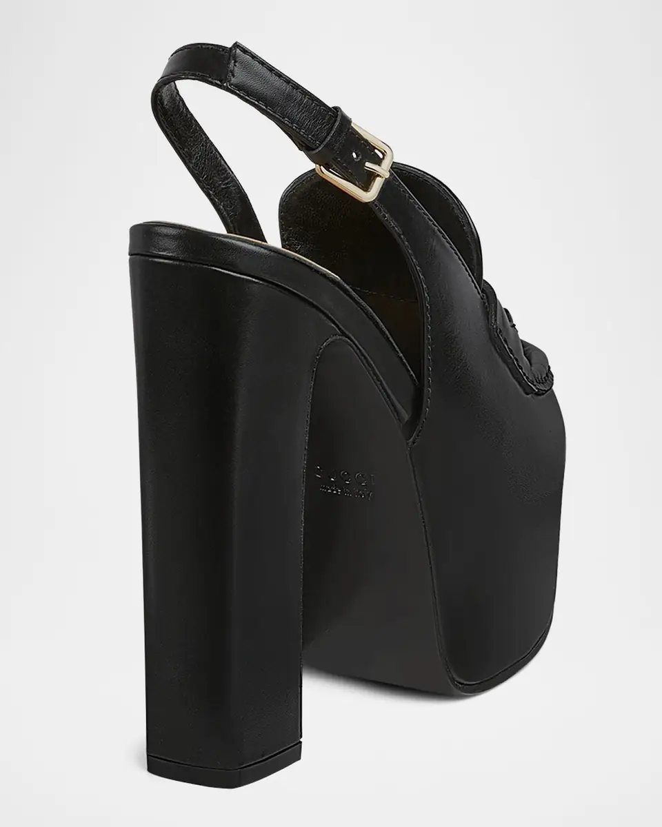 Gucci Ottavia Leather Platform Loafer Pumps | Thumbnail 2 Gucci Ottavia Leather Platform Loafer Pumps | Thumbnail 2
