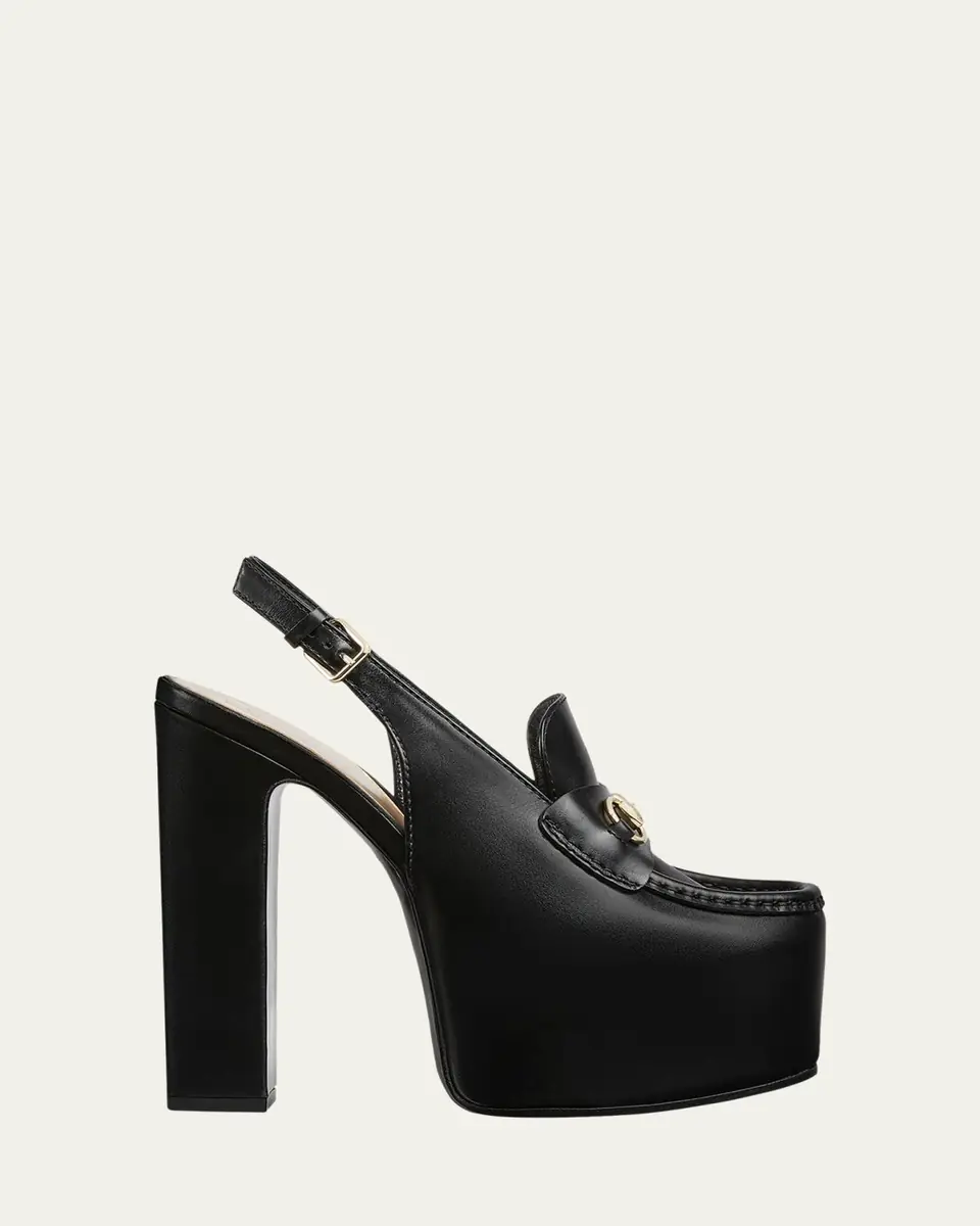 Gucci Ottavia Leather Platform Loafer Pumps | Thumbnail 5 Gucci Ottavia Leather Platform Loafer Pumps | Thumbnail 5