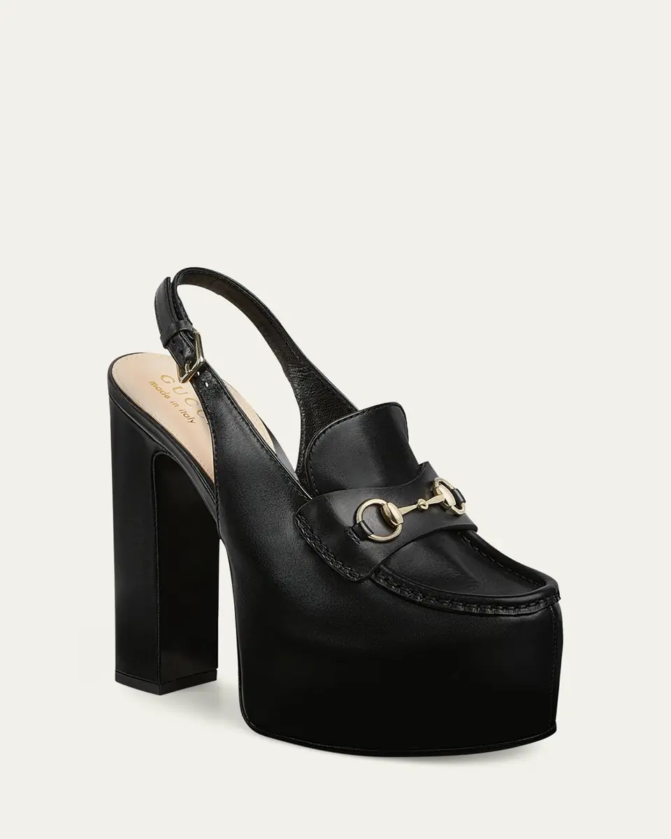 Gucci Ottavia Leather Platform Loafer Pumps | Thumbnail 6 Gucci Ottavia Leather Platform Loafer Pumps | Thumbnail 6