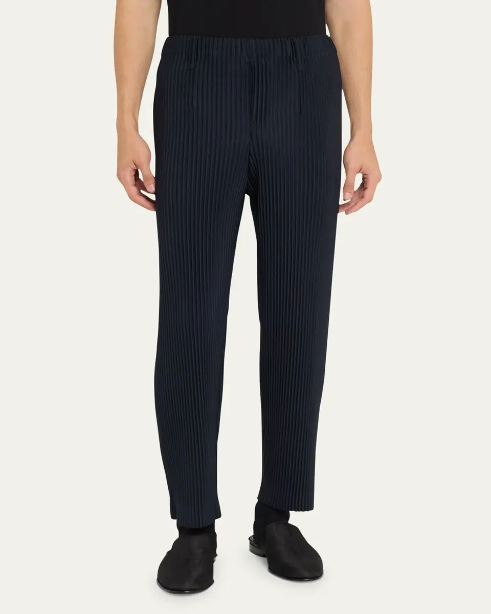 Homme Plissé Issey Miyake Men's Pleated Polyester Pants | Thumbnail 4