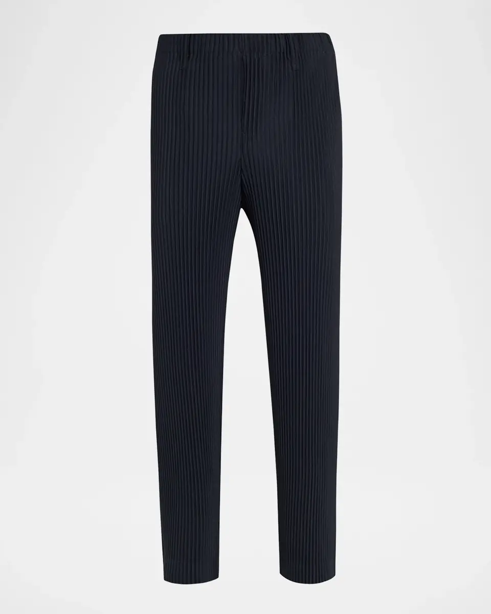 Homme Plissé Issey Miyake Men's Pleated Polyester Pants | Thumbnail 6