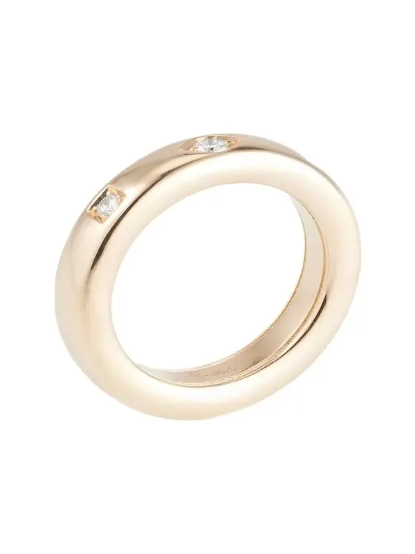 Iconica 18K Rose Gold Extra Small Fancy Set Diamond Band Ring