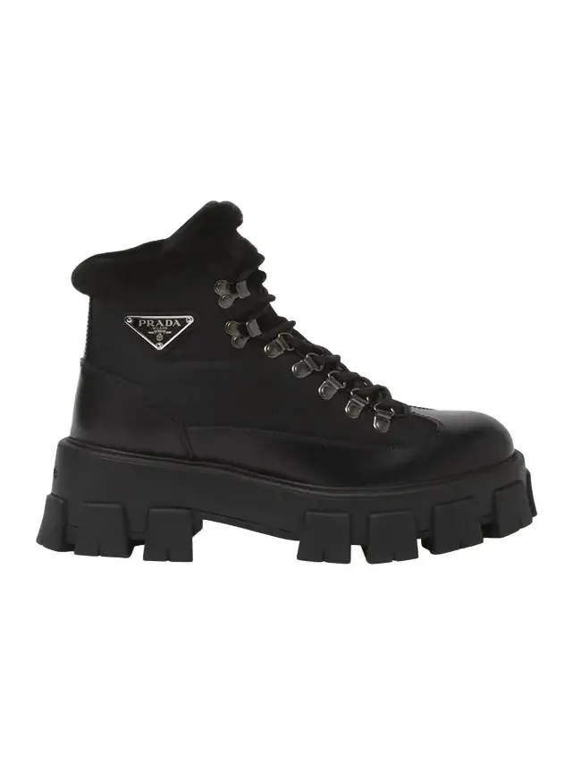 Monolith Nylon Shearling Hiker Booties Monolith Nylon Shearling Hiker Booties