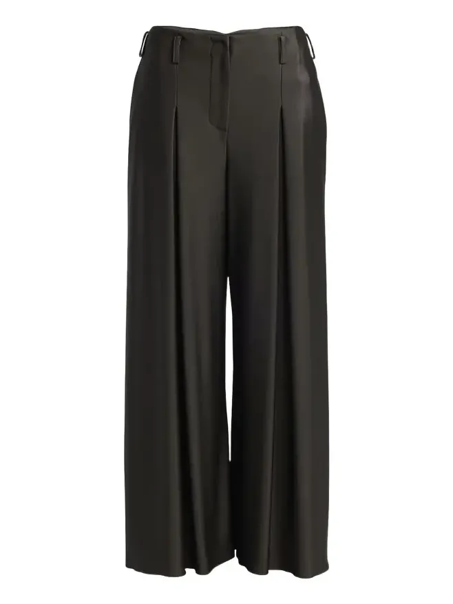 Double Jersey Flowy Pleated Trousers Double Jersey Flowy Pleated Trousers