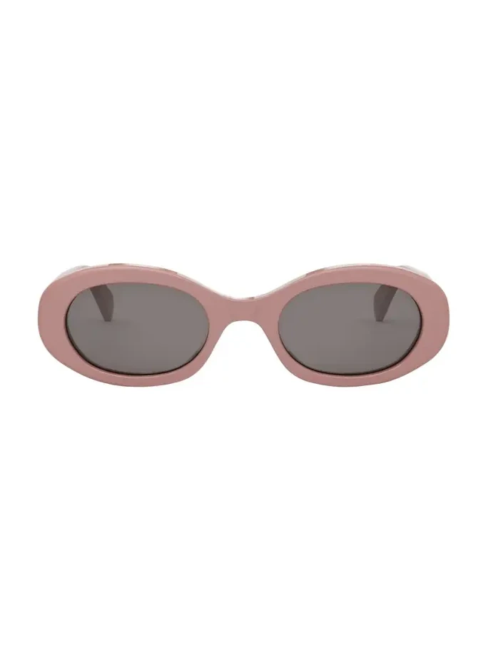 Triomphe Acetate Oval Sunglasses