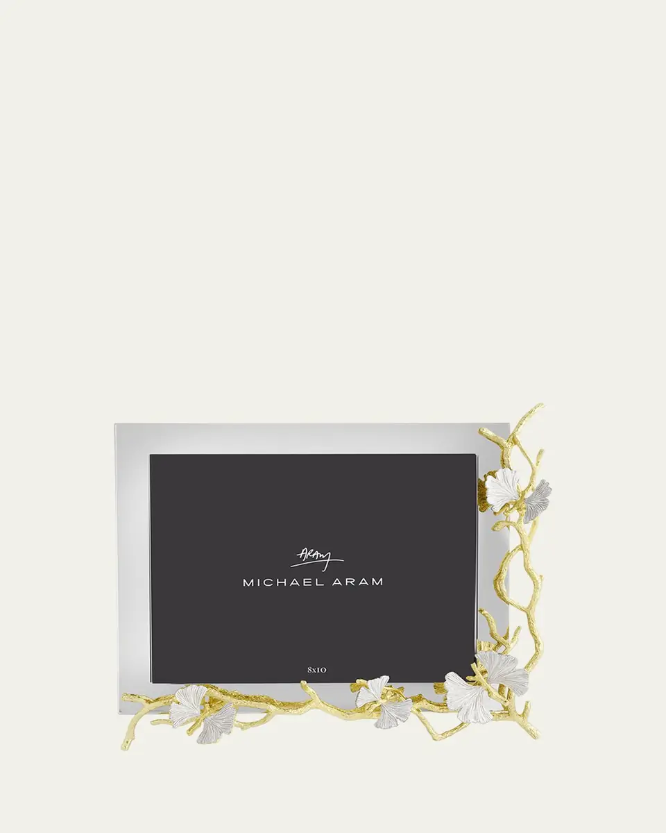 Michael Aram Butterfly Ginkgo White and Gold Frame, 8" x 10" | Thumbnail 4 Michael Aram Butterfly Ginkgo White and Gold Frame, 8" x 10" | Thumbnail 4