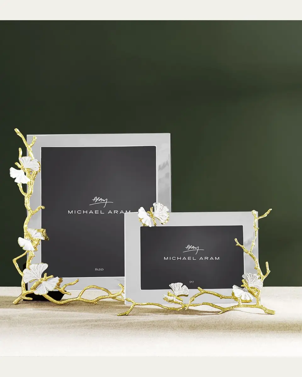 Michael Aram Butterfly Ginkgo White and Gold Frame, 8" x 10" | Thumbnail 5 Michael Aram Butterfly Ginkgo White and Gold Frame, 8" x 10" | Thumbnail 5