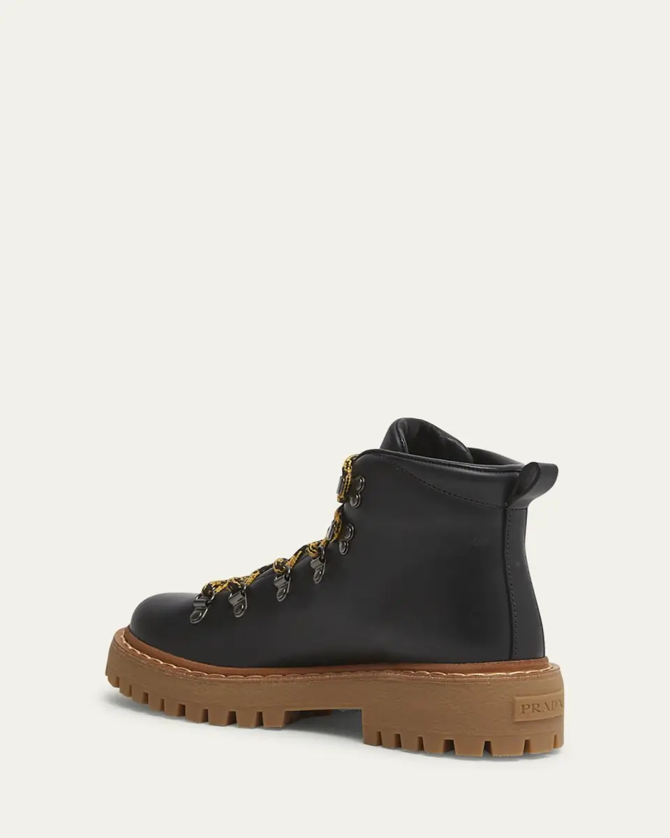 Prada St. Moritz Calfskin Hiker Boots | Thumbnail 2