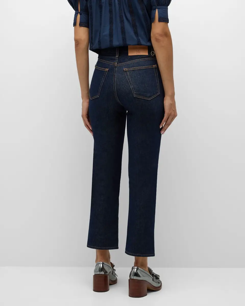 Ulla Johnson The Agnes Cropped Straight-Leg Denim Jeans | Thumbnail 5