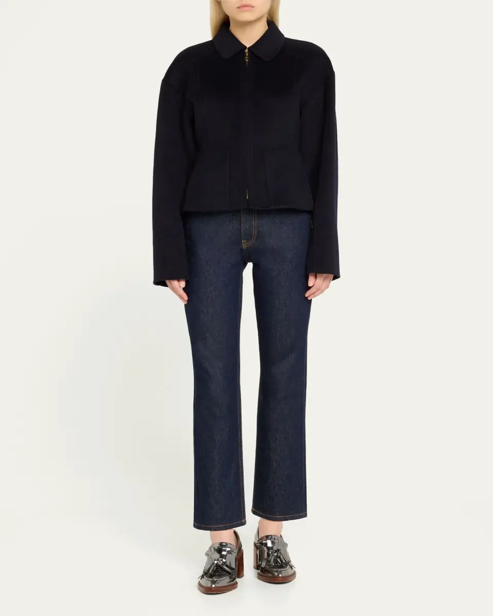 Ulla Johnson The Agnes Cropped Straight-Leg Denim Jeans | Thumbnail 8