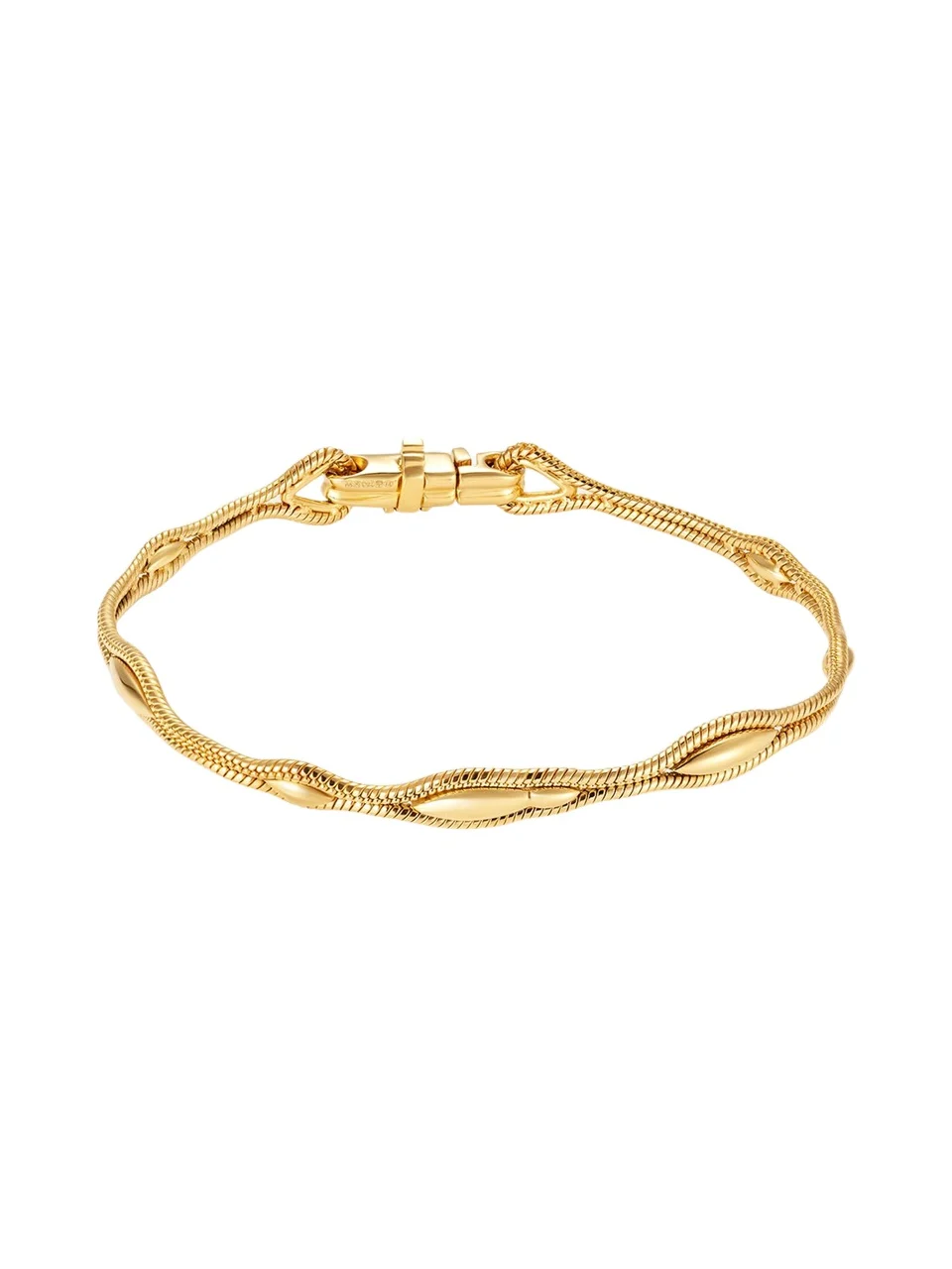 18K Yellow Gold Fluid Thick Bracelet 18K Yellow Gold Fluid Thick Bracelet