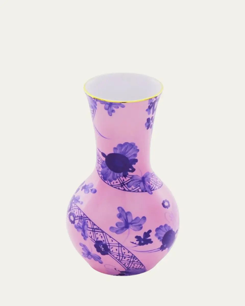 GINORI 1735 Oriente Italiano Azalea Tulipano Vase, 8" | Thumbnail 2