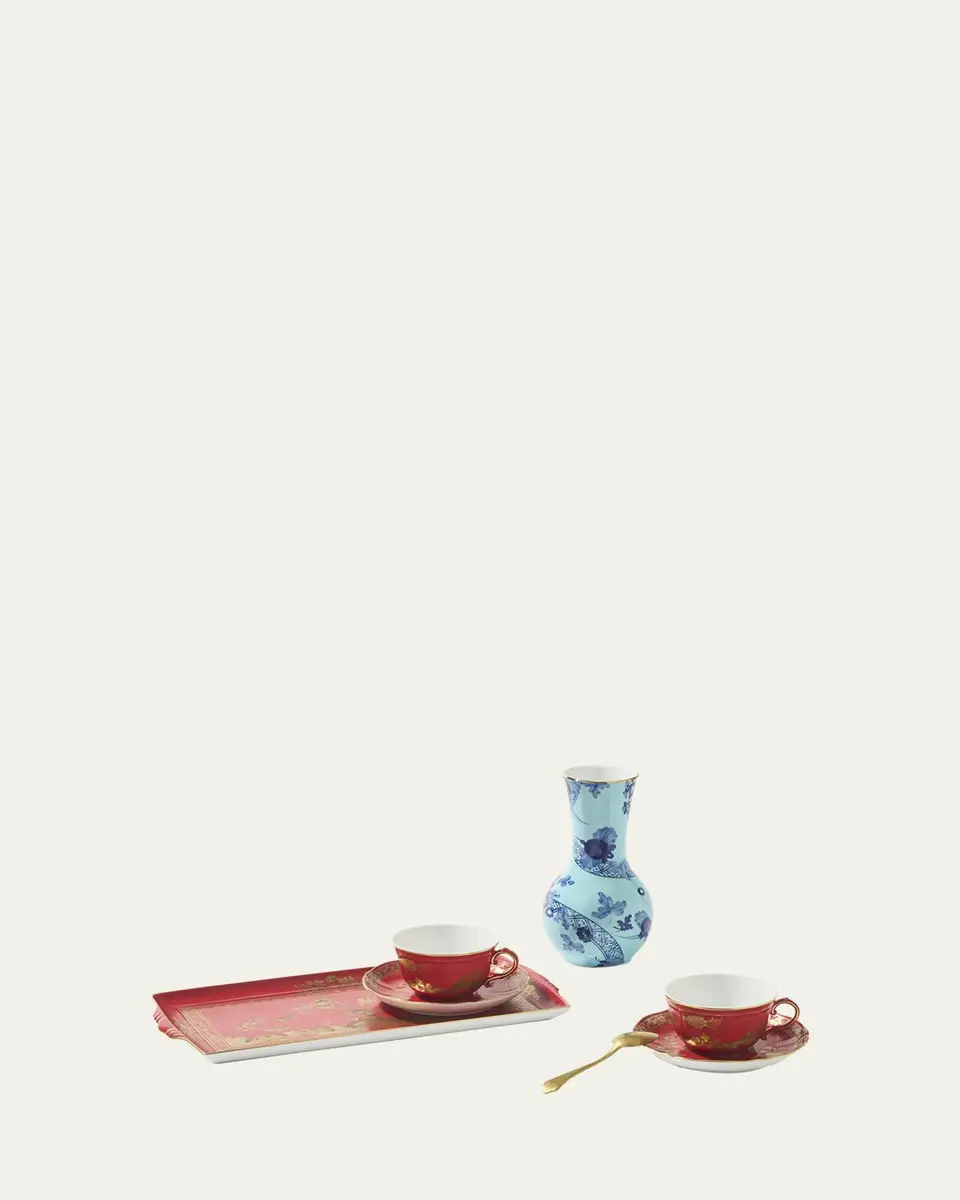 GINORI 1735 Oriente Italiano Tulipano Iris Vase, 8" | Thumbnail 3