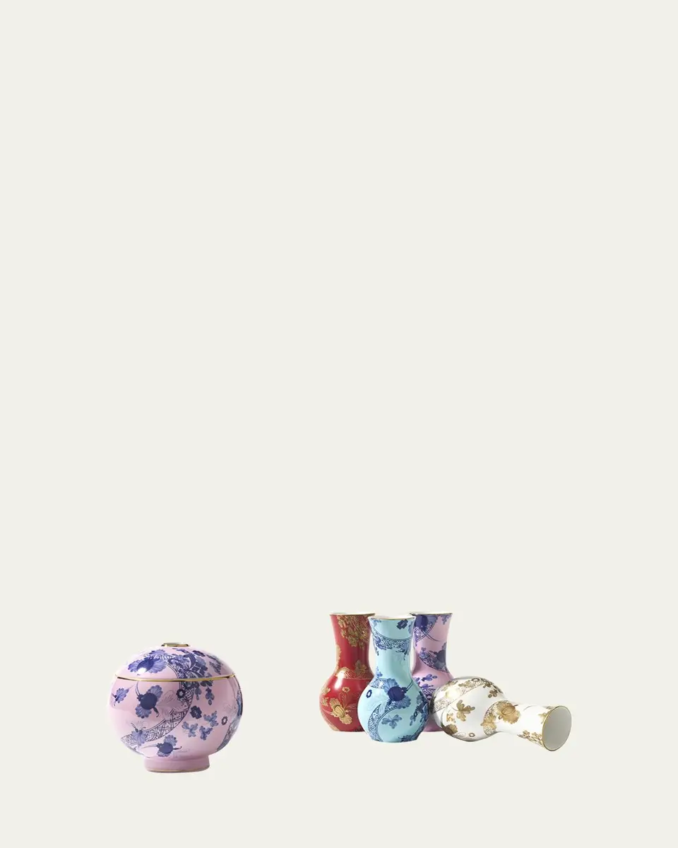 GINORI 1735 Oriente Italiano Tulipano Iris Vase, 8" | Thumbnail 5