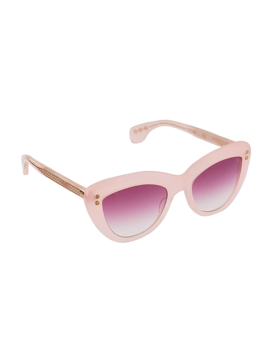 24K Gold & Acetate Cat-Eye Sunglasses
