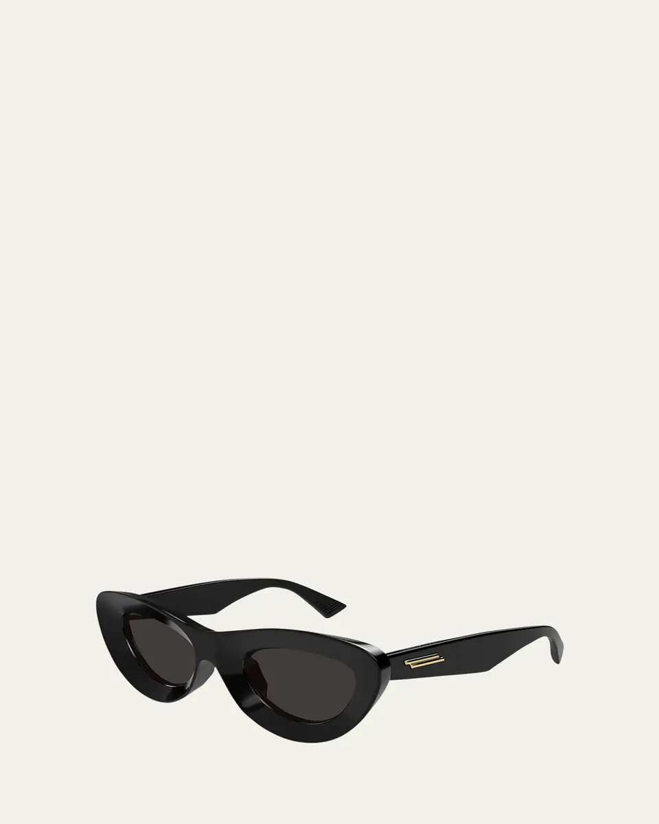 Bottega Veneta Ribbon Plastic Cat-Eye Sunglasses | Thumbnail 2 Bottega Veneta Ribbon Plastic Cat-Eye Sunglasses | Thumbnail 2