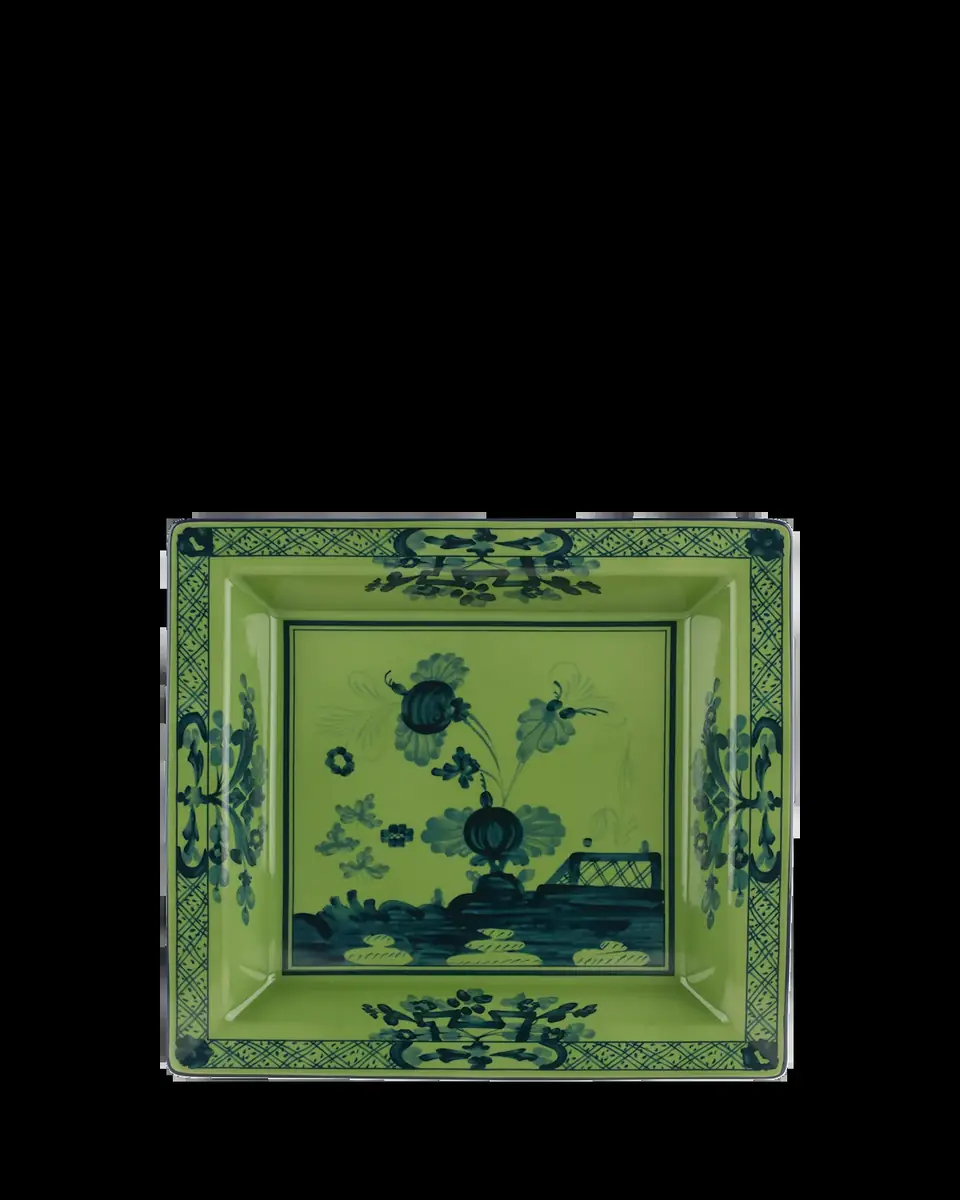 GINORI 1735 Malachite Squared Porcelain Tray | Thumbnail 2