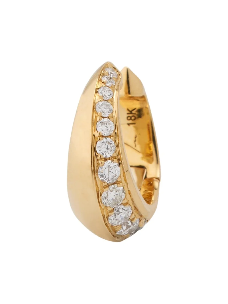 One-Sided Crescent Ear Cuff with Diamonds One-Sided Crescent Ear Cuff with Diamonds