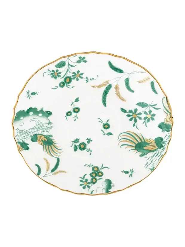 GINORI 1735 Oro di Doccia Coffee Saucer, Giada