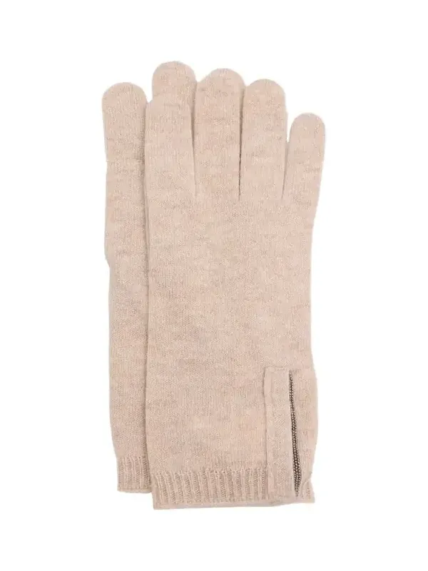 Cashmere Glove with Monili Detail Cashmere Glove with Monili Detail