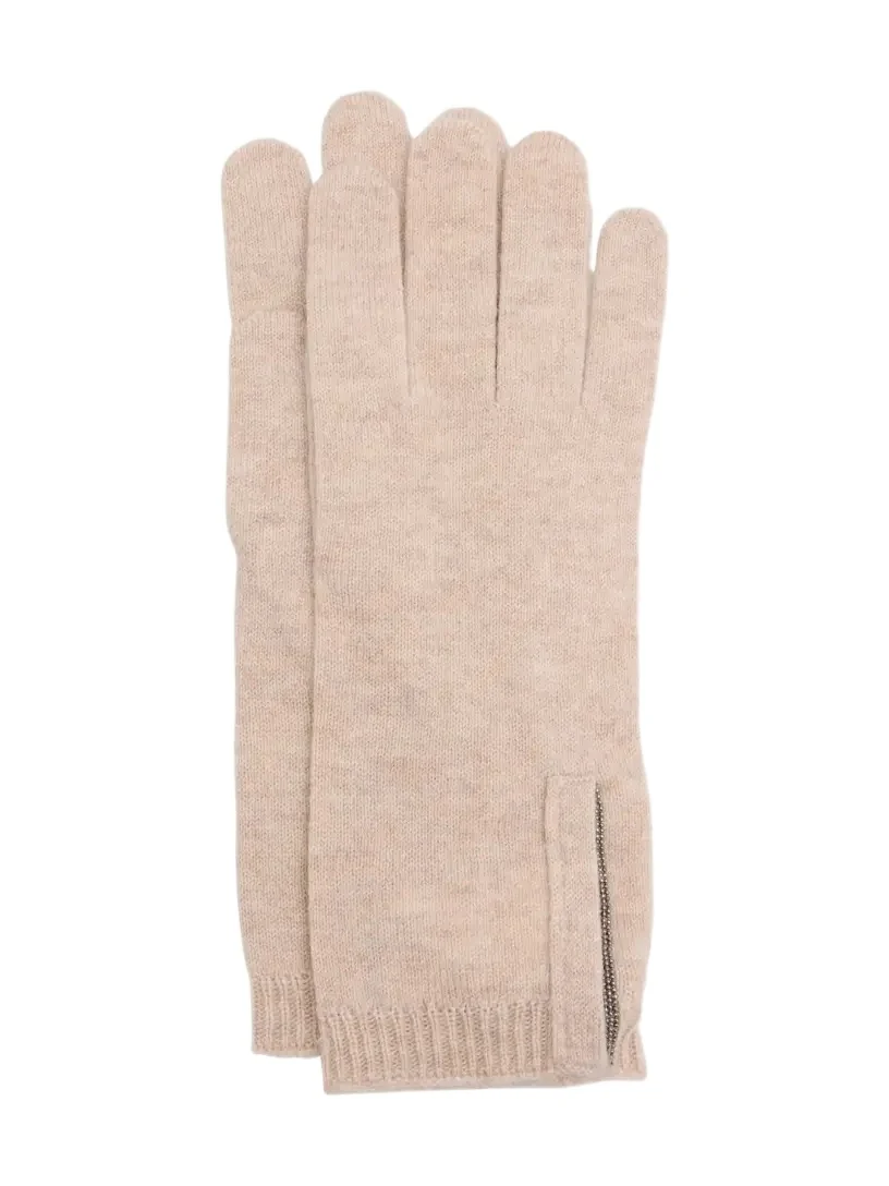 Brunello Cucinelli Cashmere Glove with Monili Detail
