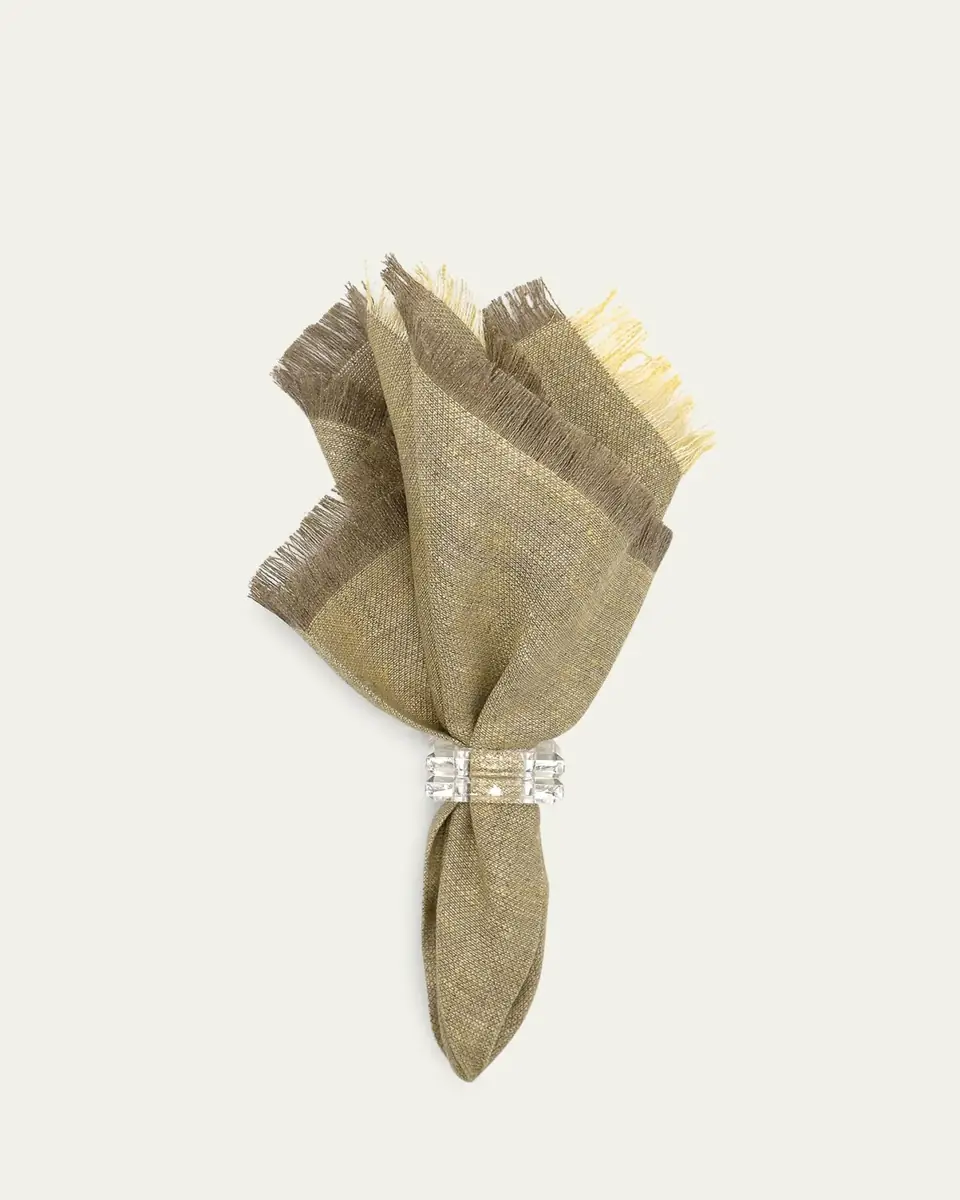Tina Chen Designs Two-Tone Textured Fringe Napkin | Thumbnail 2 Tina Chen Designs Two-Tone Textured Fringe Napkin | Thumbnail 2