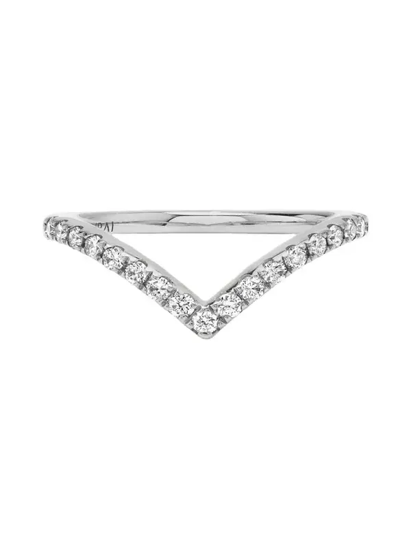 The Signature V 14K White Gold Lab Grown Diamond Band, 0.38tcw