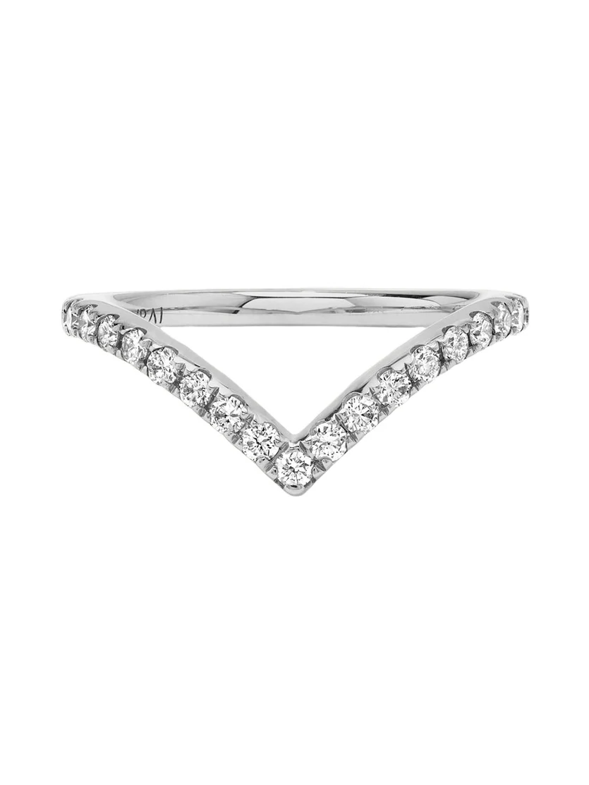 The Signature V 14K White Gold Lab Grown Diamond Band, 0.38tcw The Signature V 14K White Gold Lab Grown Diamond Band, 0.38tcw
