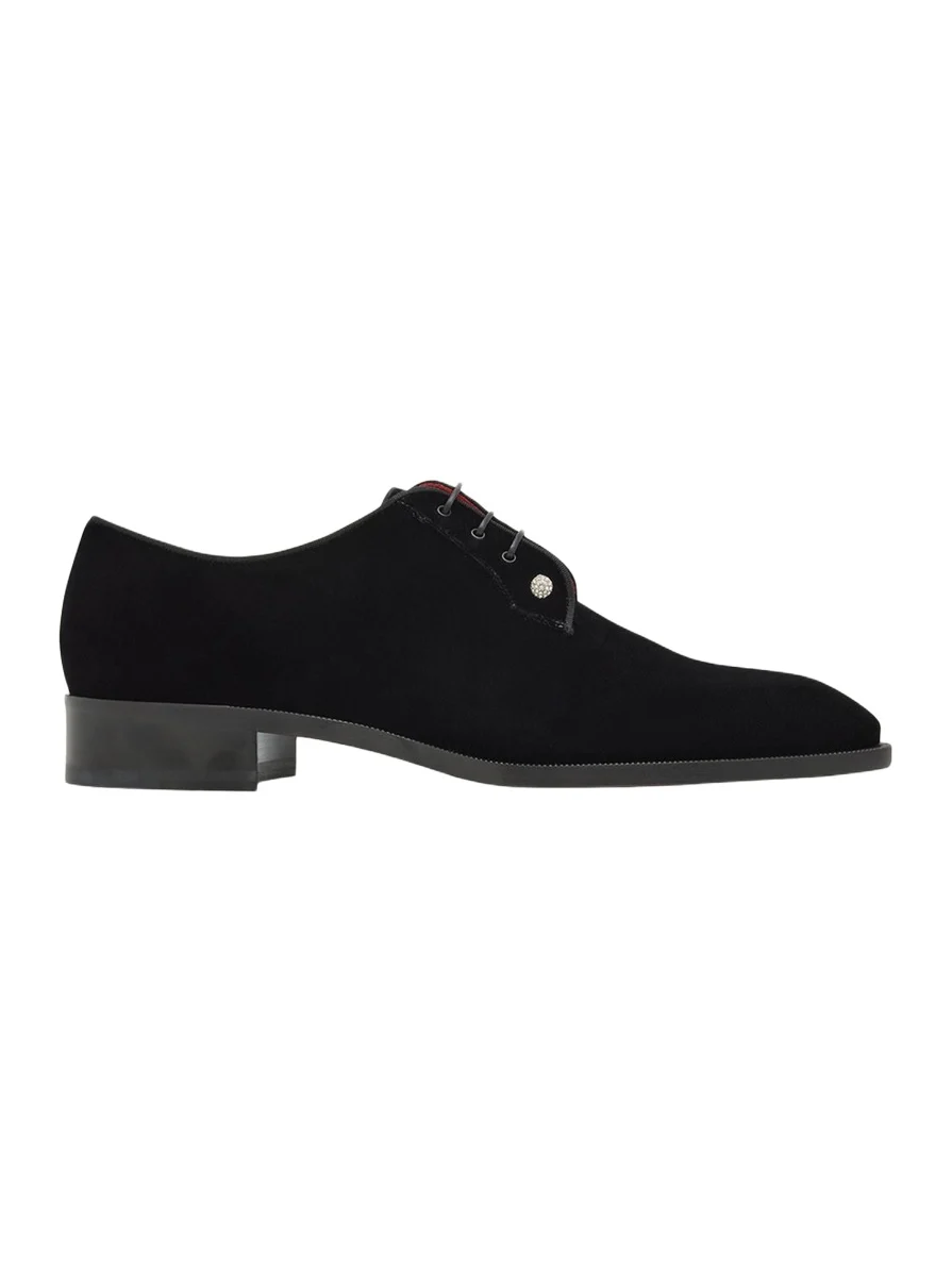 Men's Chambeliss Night Strass Velvet Derby Shoes