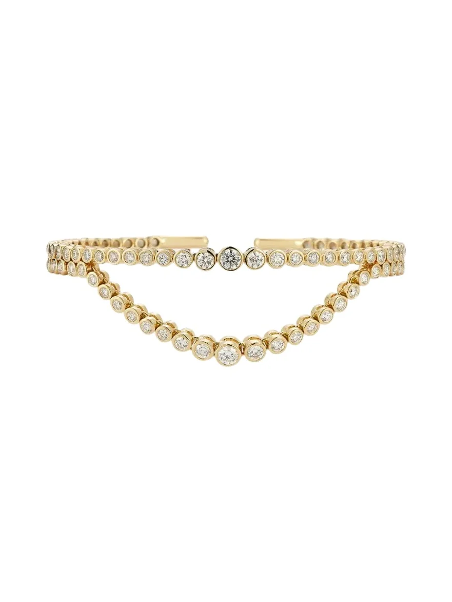 Double Lumiere Bracelet with Diamonds Double Lumiere Bracelet with Diamonds