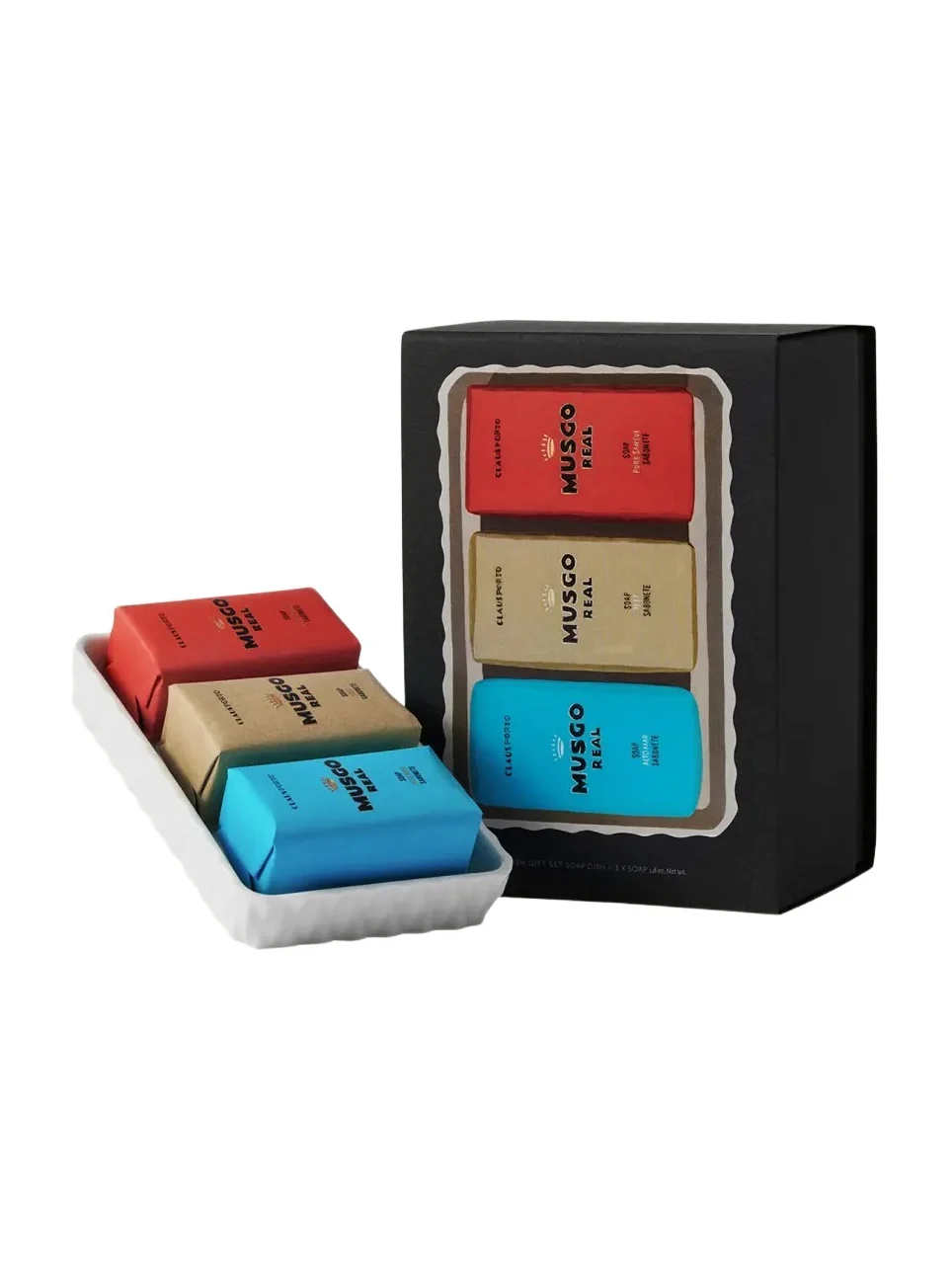 Claus Porto Musgo Real Mini Soaps Gift Box, 3 x 50g