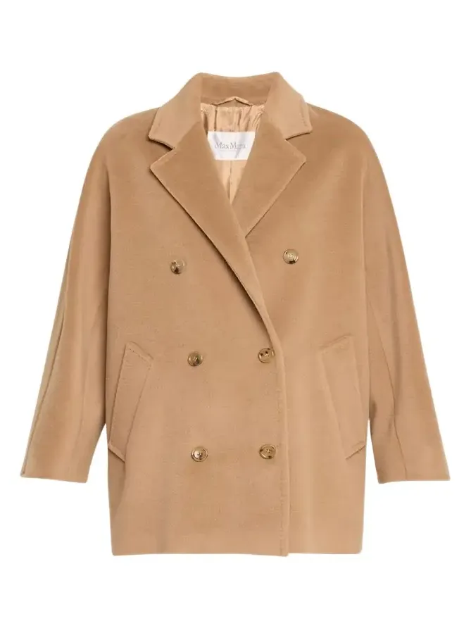 Max Mara Rebus Double-Breasted Wool Cashmere Coat
