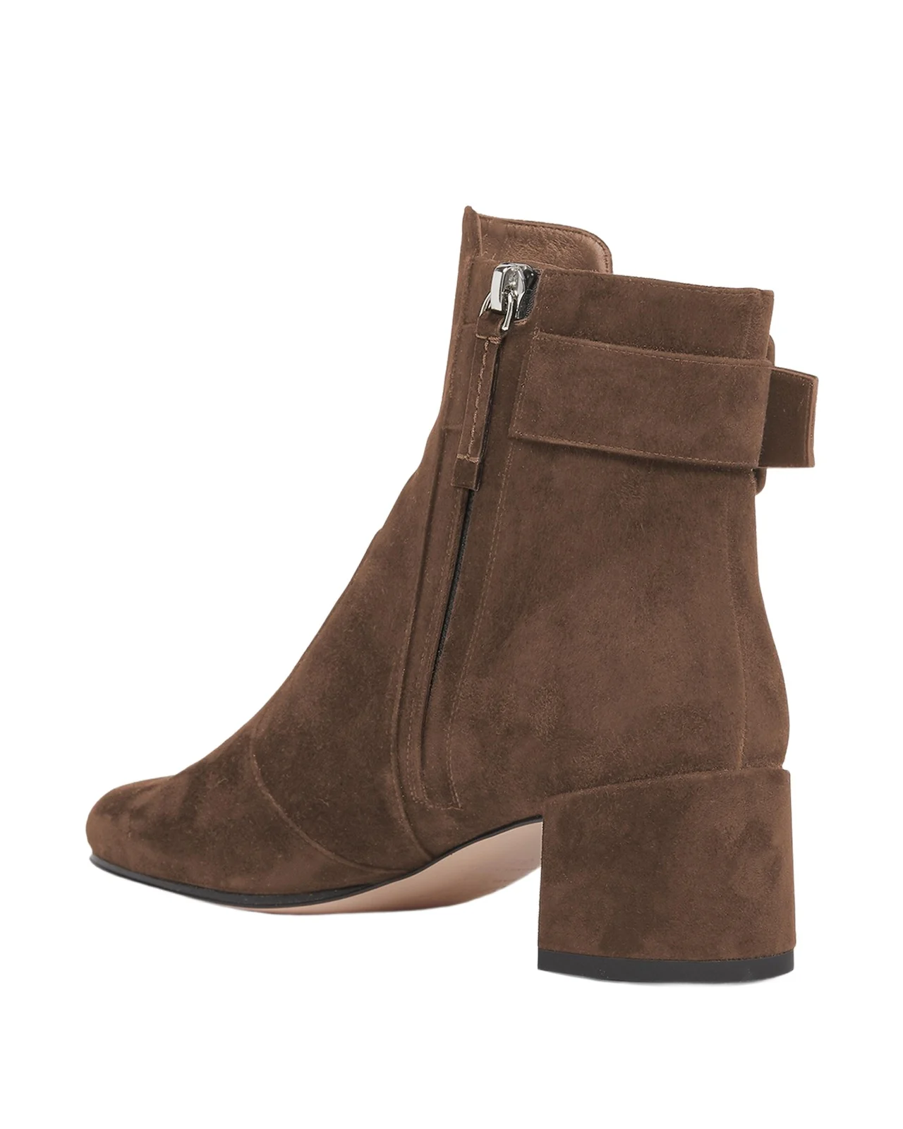 Tres Vivier Suede Buckle Ankle Booties Tres Vivier Suede Buckle Ankle Booties