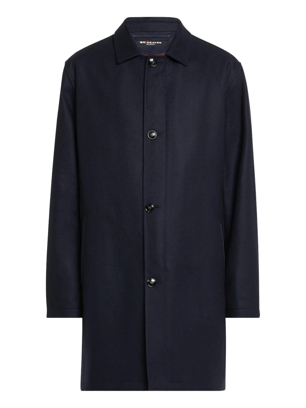 Men's Cashmere Concealed-Zip Car Coat