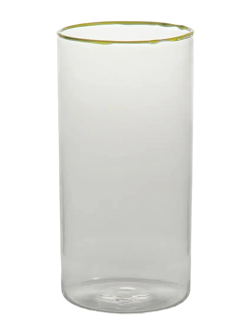 Tuttoattaccato Lemon Yellow Highball Glass, 15.2 oz.