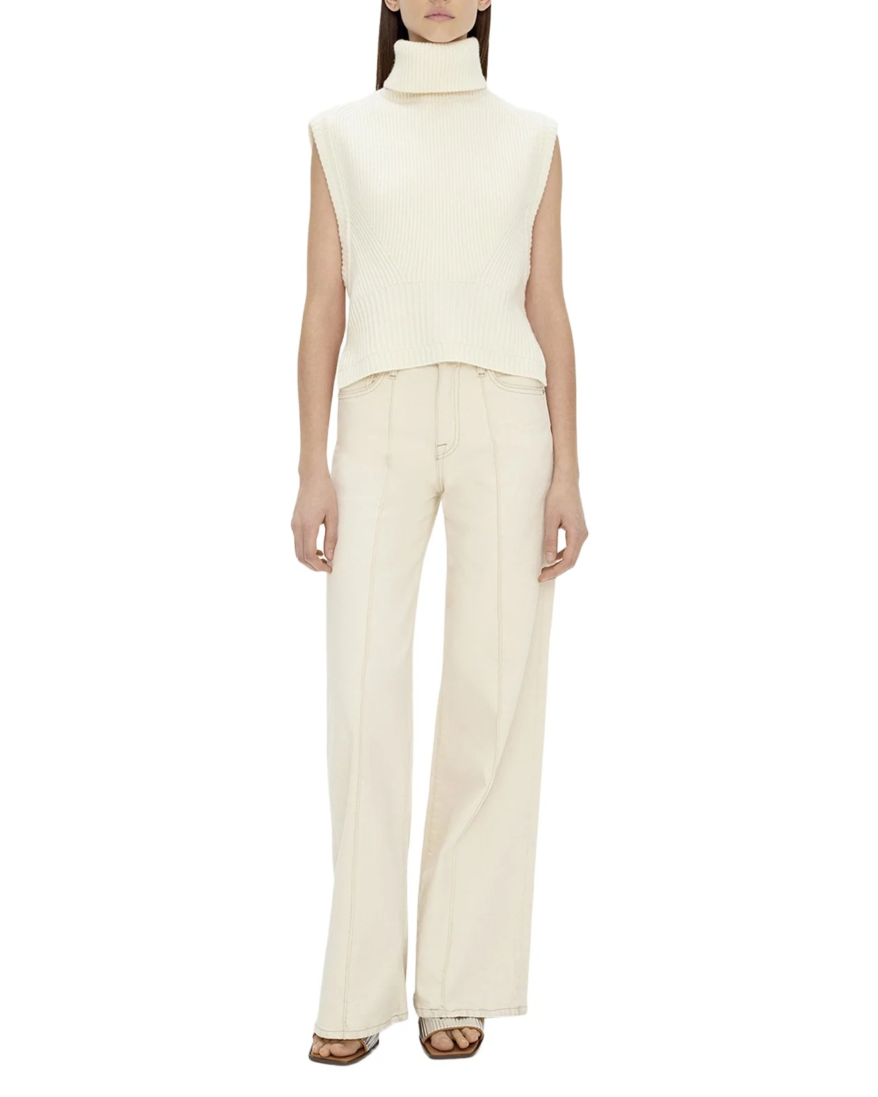 Maple Wool & Cashmere Sleeveless Turtleneck Top Maple Wool & Cashmere Sleeveless Turtleneck Top