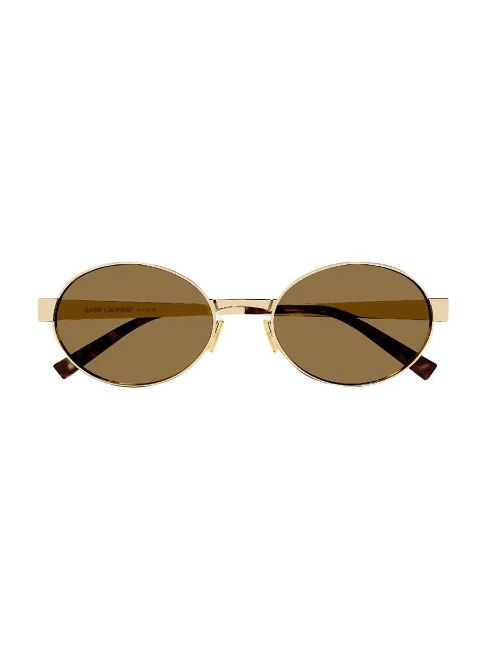 Saint Laurent Men's Round Nylon and Metal Sunglasses